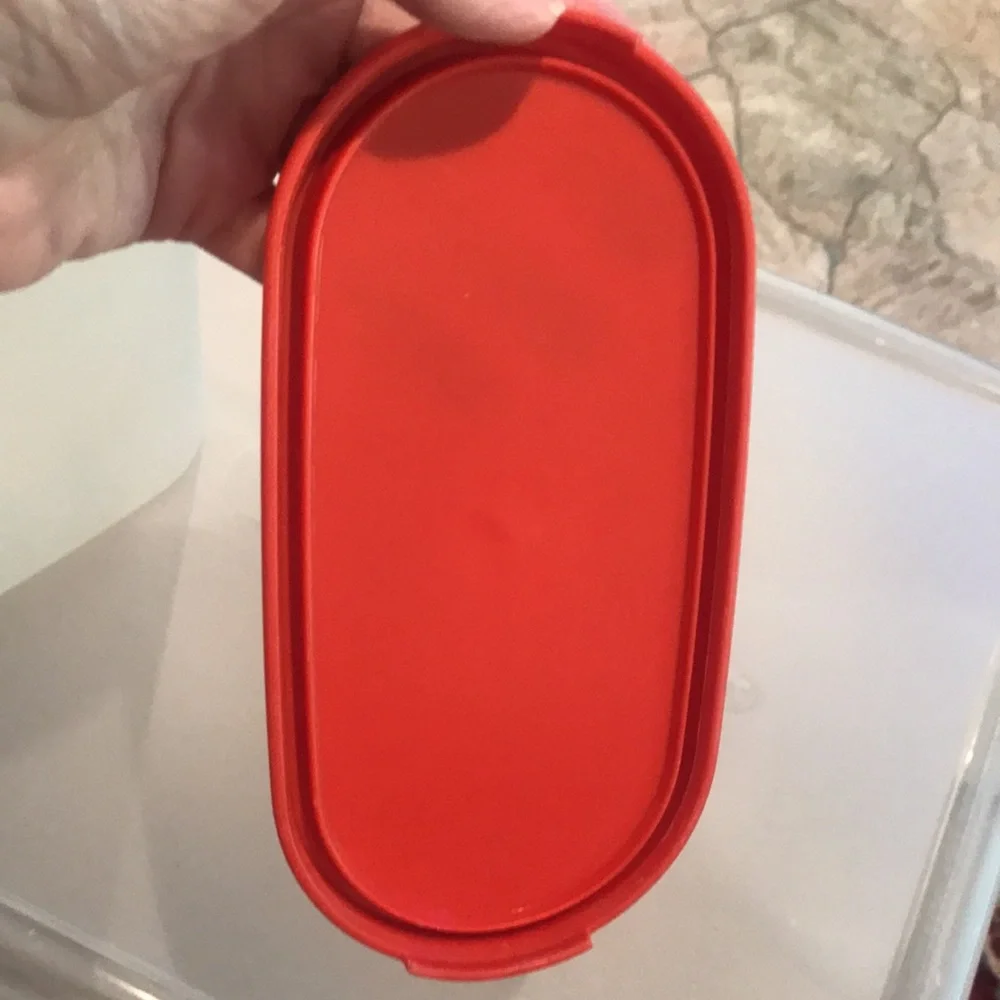 Tupperware Vintage Tupperware Red Modular Mate 5